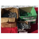 Large amount of button tap, screws, nails