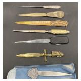Vintage letter openers/advertising