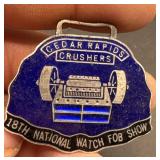 Cedar Rapids vintage watch fob