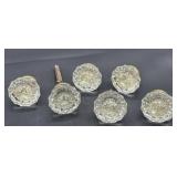 Antique glass door knobs