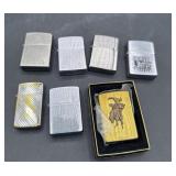 7 zippo lighters