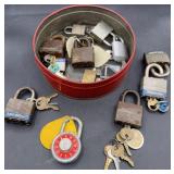 Vintage padlocks/keys