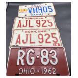 Older license plates