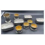 Vintage soap, dishes/folding cups