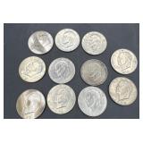 $11 in Eisenhower dollar coins