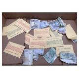 Large amount of foreign currency paper