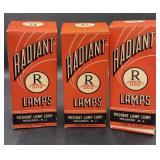 Vintage radiant, light bulbs inbox