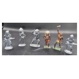 Antique iron Indian toy figurines