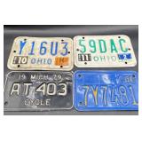 Motorcycle license plates