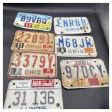 Motorcycle license plates, Ohio/Illinois