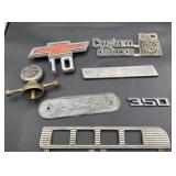 Vintage automobile emblems/gauge is damaged