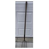 Primitive farm tool hay fork