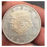 2017 1oz  silver  Donald J Trump coin