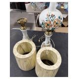 Vintage pair of lamps