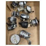 Large amount of fishing reels