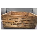 Wooden Federal powered long range ammo  box