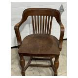 Nice wooden antique office chair