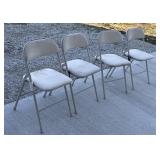 Fold up padded chairs chair cushions need replaced