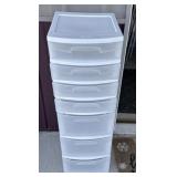 Large plastic drawer shelf