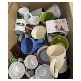 Large amount of coffee cups