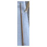 Large stair railing wooden