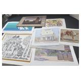 Large amount of decorative prints