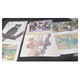 Large amount of decorative prints