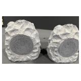 Pair of outdoor rock speakers