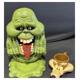 Ghostbusters and Wiley coyote mug