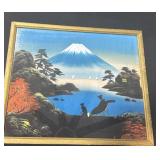 Oriental silk picture