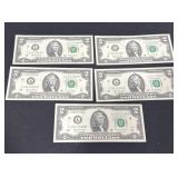 5 - $2.00 bills