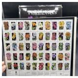 US postage stamps wildflowers/commemorative book