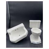 Vintage Mansfield toilet ashtray/sink minor chip