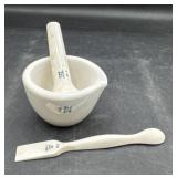 Vintage miniature pedestal set with utensils