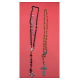 Vintage rosary crosses