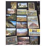 Vintage traveling postcards United States