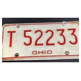 Vintage Ohio license plates