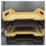 Filing shelves stackable