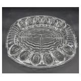 Glass egg plate