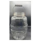 Large vintage glass pickle jug