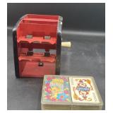Vintage card shuffler