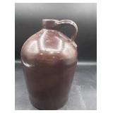 Vintage 9.5ï¿½ tall primitive, crock jug,un glazed