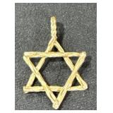 14 K gold star of DAVID pendant