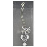 Owl costume jewelry necklace
