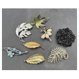 Costume pin brooches