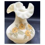 Fenton hand-painted/sign 7 inch vase