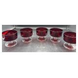 Ruby, red glass sherbet