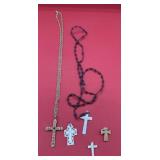 Vintage rosaries/crosses