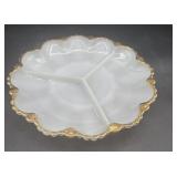 Mid-century melt blast egg plate