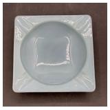 Baby blue mid-century ashtray